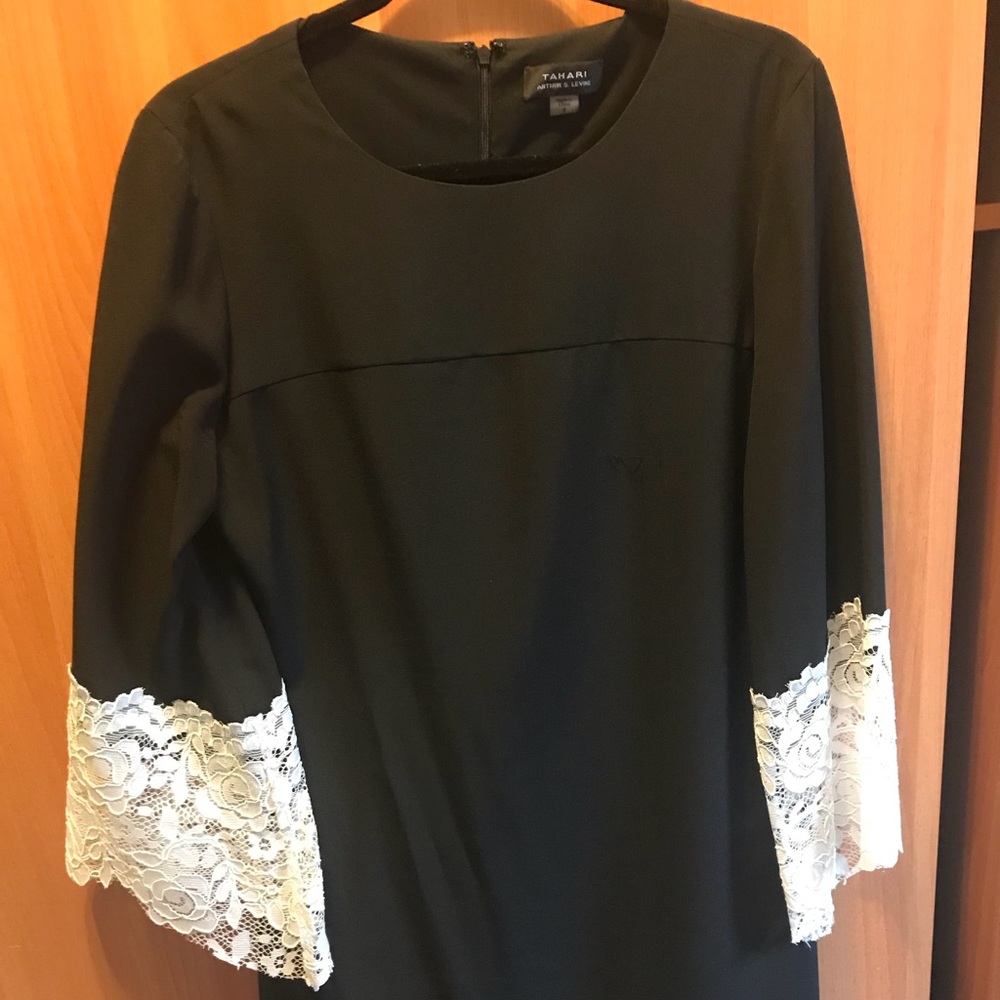 Tahari By ASL White-Lace Women’s Shift Dress